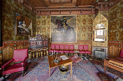 Virtual tour of the Council Chamber at Gripsholm Castle