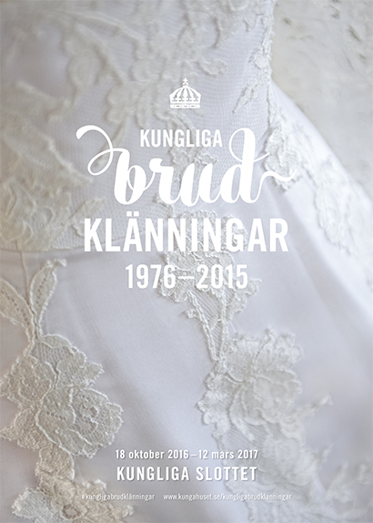 Kungliga brudklänningar Prinsessan Sofia utställning  Rikssalen Kungliga slottet 2016
