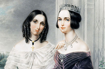 Drottning Josefina och prinsessan Eugenie.