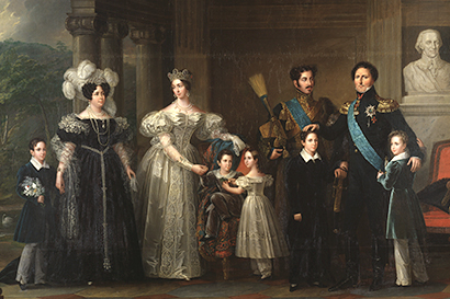 Bernadotte family portrait Queen Desideria with family Nationalmuseum